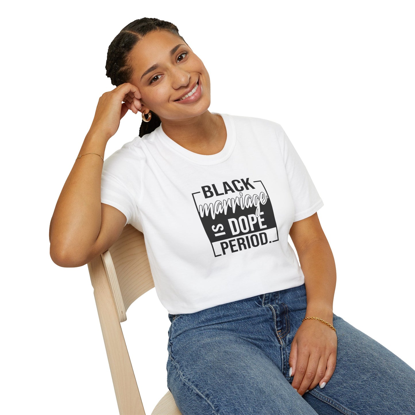 Black Marriage is Dope Unisex Softstyle T-Shirt