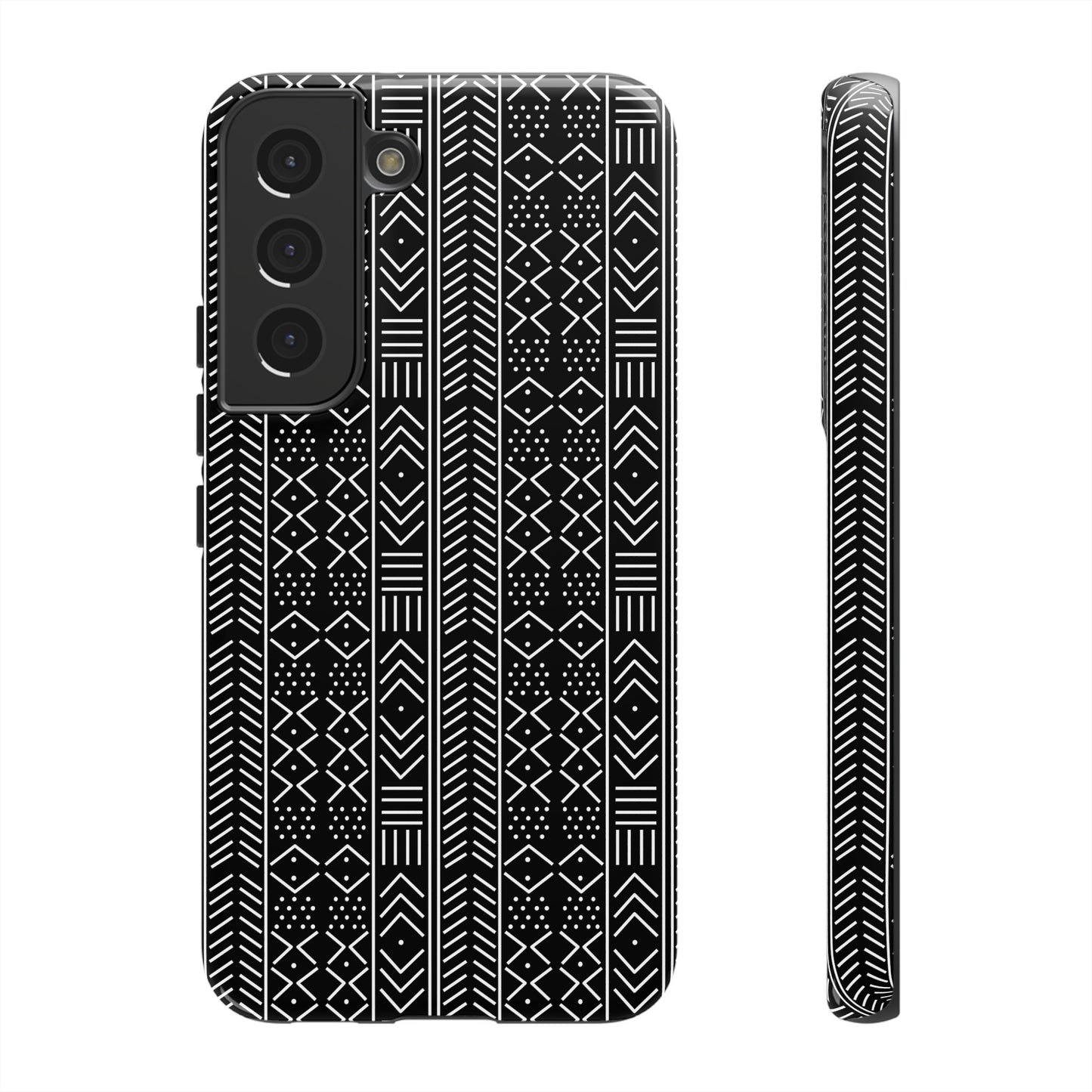Black & White Mudcloth Samsung Tough Cases | African Samsung Case | Afrocentric Samsung Case