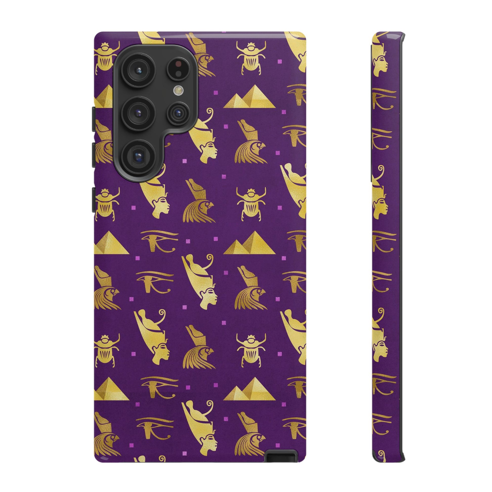 Purple and Gold Egyptian Samsung Tough Cases | African Samsung Case | Afrocentric Samsung Case | Egyptian Samsung Case