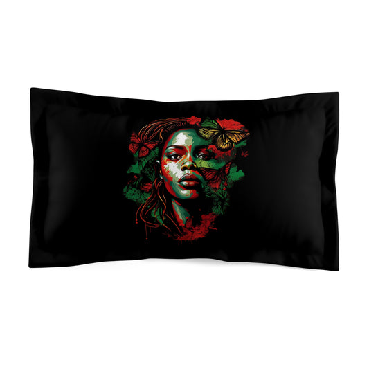 Black RBG Queen Microfiber Pillow Sham