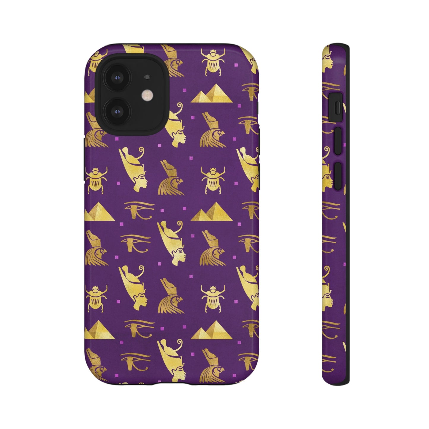 Purple and Gold Egyptian iPhone Tough Cases | Egyptian iPhone Case | Afrocentric iPhone Case