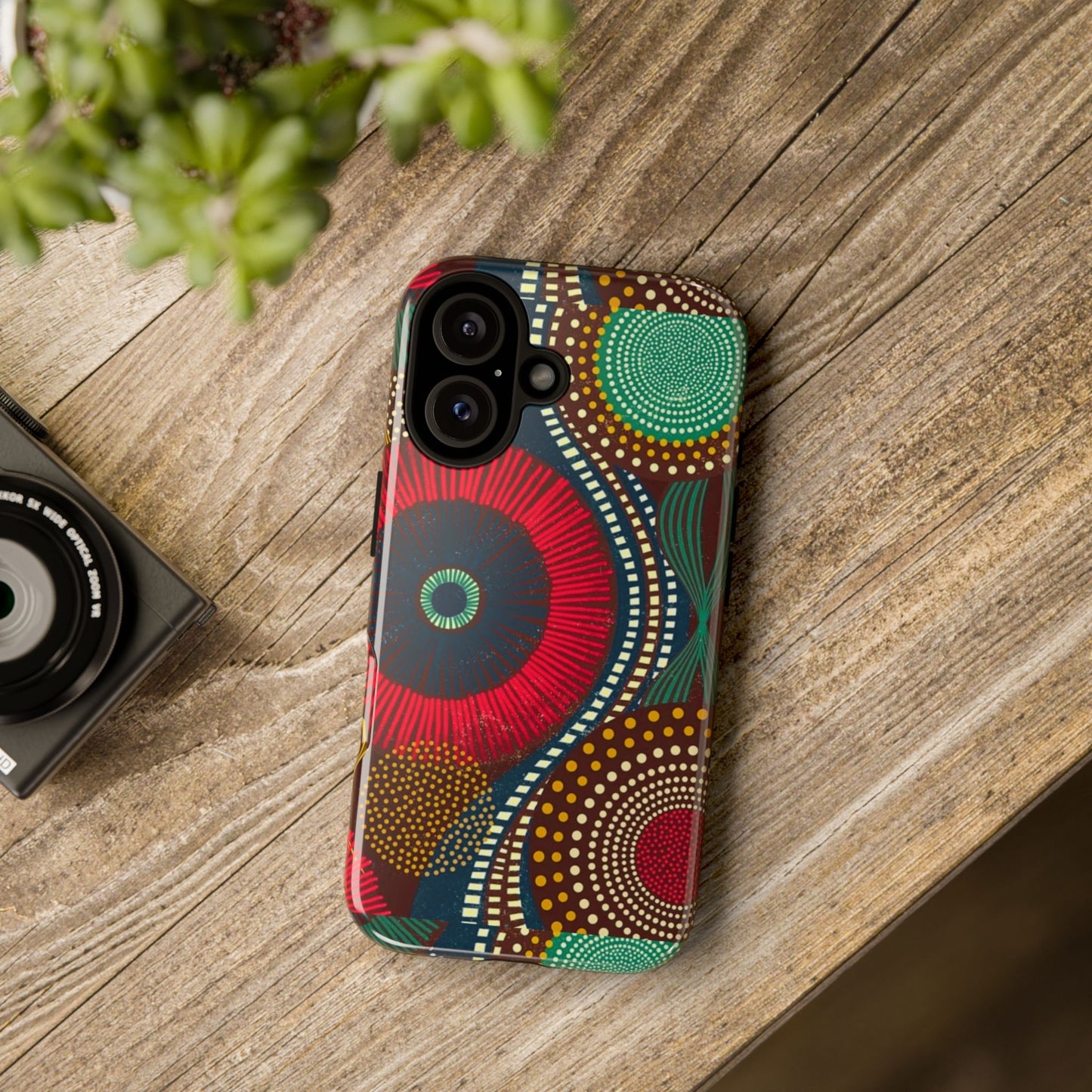 Ankara Pattern Phone Case, Stylish Mobile Cover, Unique Gift for Tech Lovers, Modern Design, Holiday Present