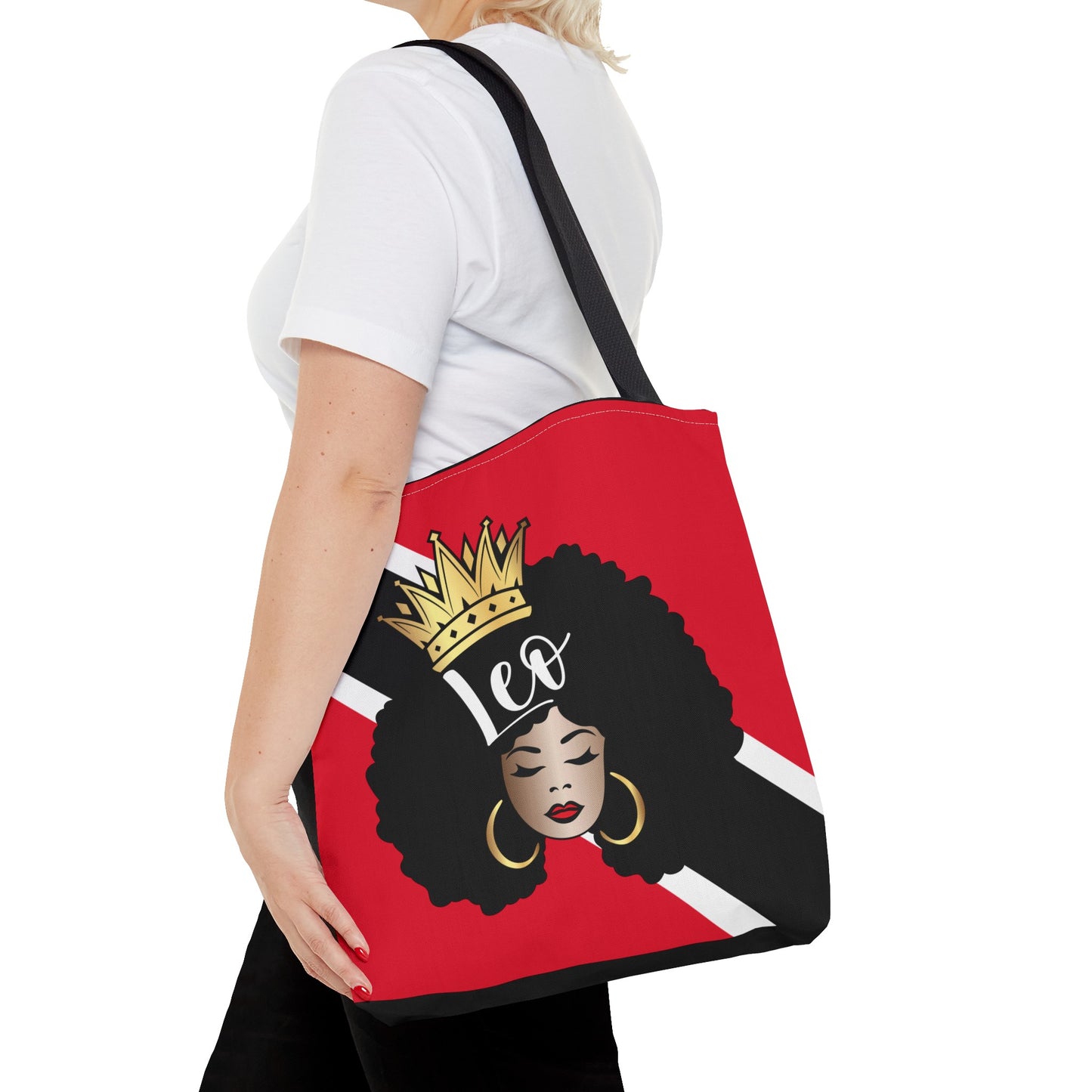 Trinidad Flag African American Woman Tote Bag | African Queen Bag | Black Girl Bag | Leo  Bag