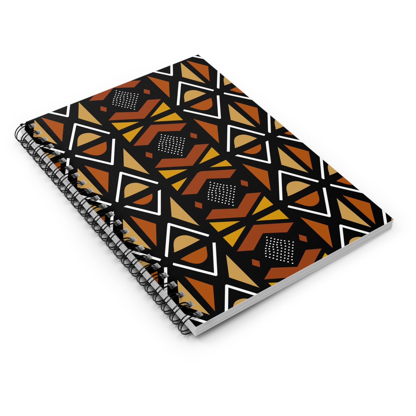 Mudcloth Spiral Notebook - Ruled Line