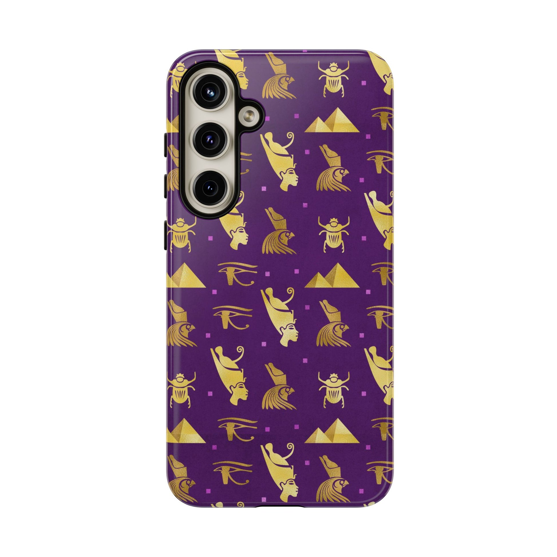 Purple and Gold Egyptian Samsung Tough Cases | African Samsung Case | Afrocentric Samsung Case | Egyptian Samsung Case