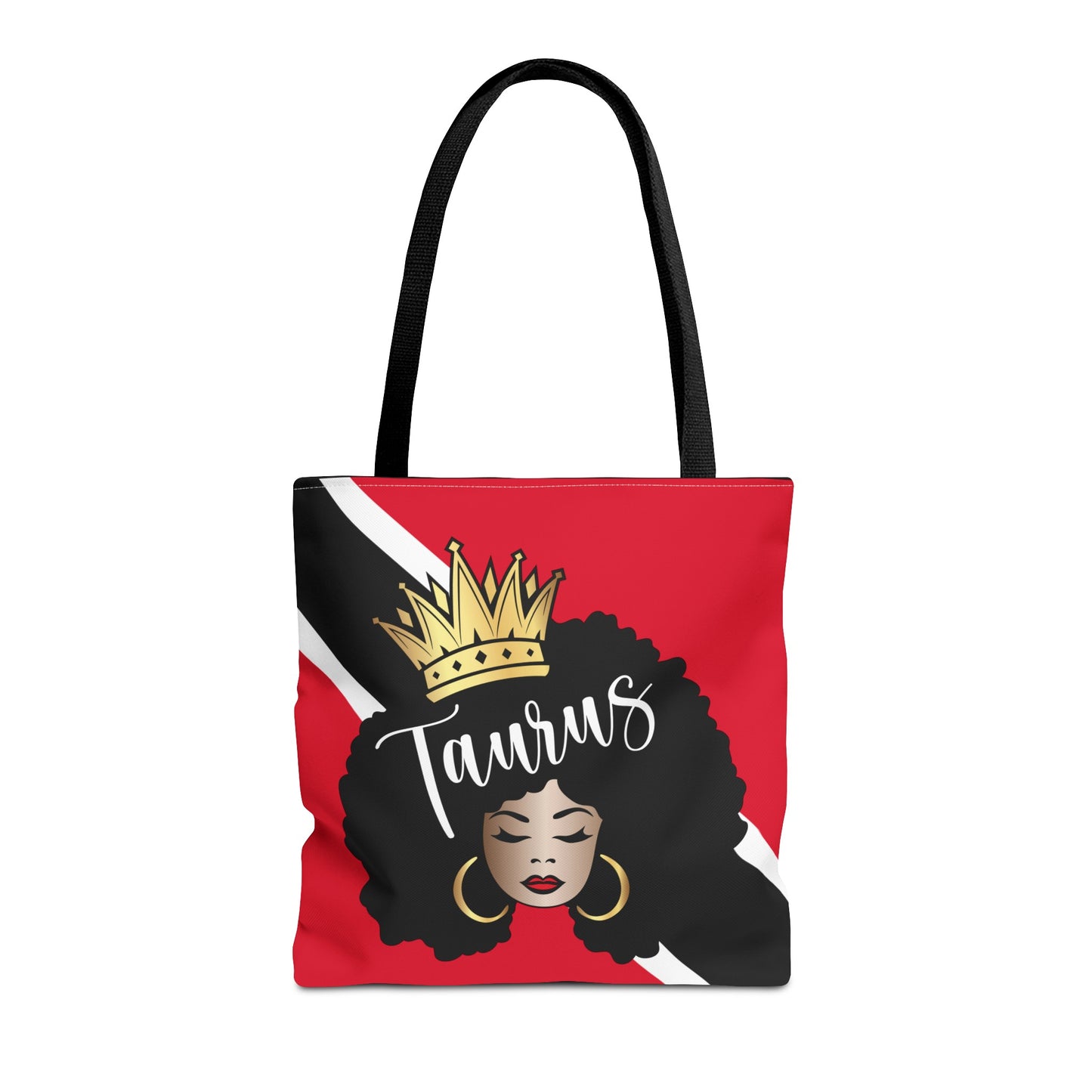 Trinidad Flag African American Woman Tote Bag | African Queen Bag | Black Girl Bag | Taurus  Bag