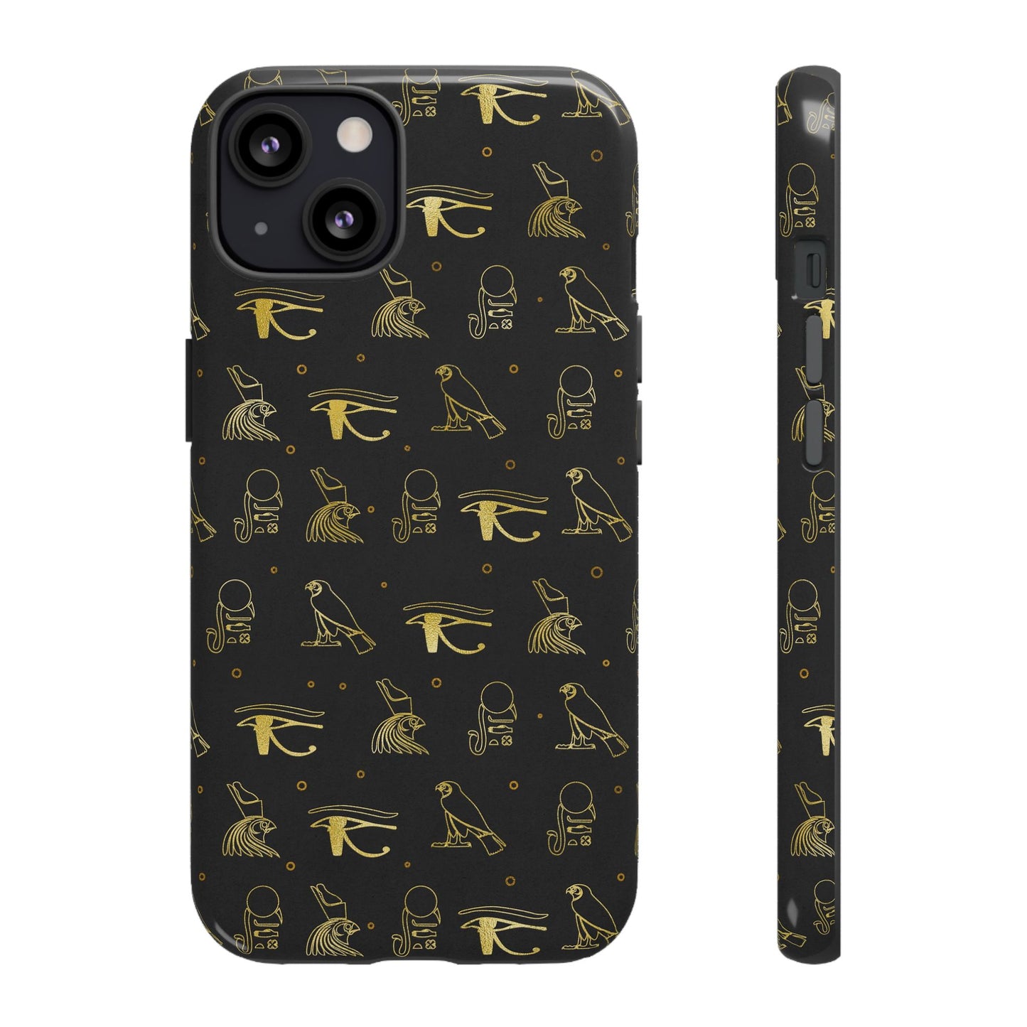 Black Gold Egyptian iPhone Tough Cases | Egyptian iPhone Case | Afrocentric iPhone Case