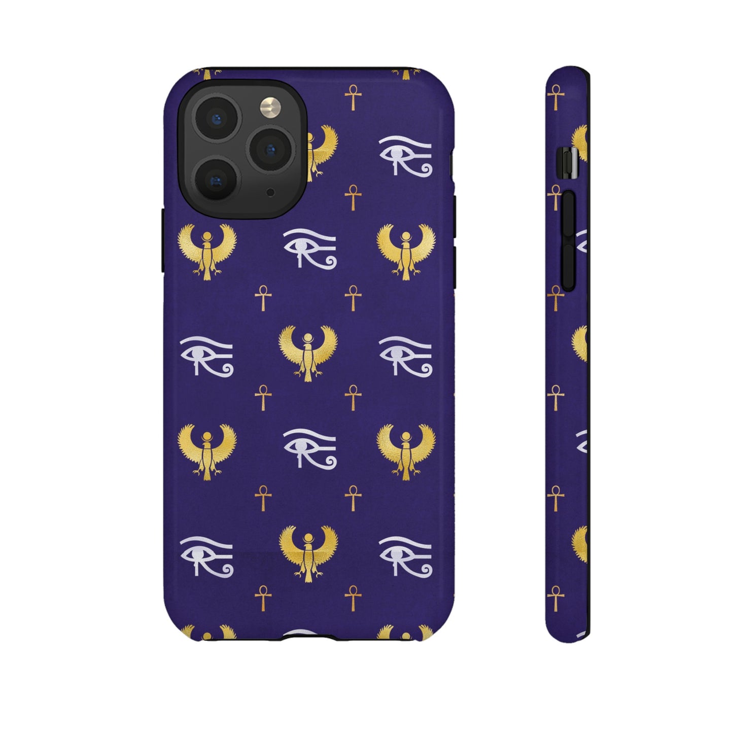 Blue Gold Egyptian iPhone Tough Cases | Egyptian iPhone Case | Afrocentric iPhone Case