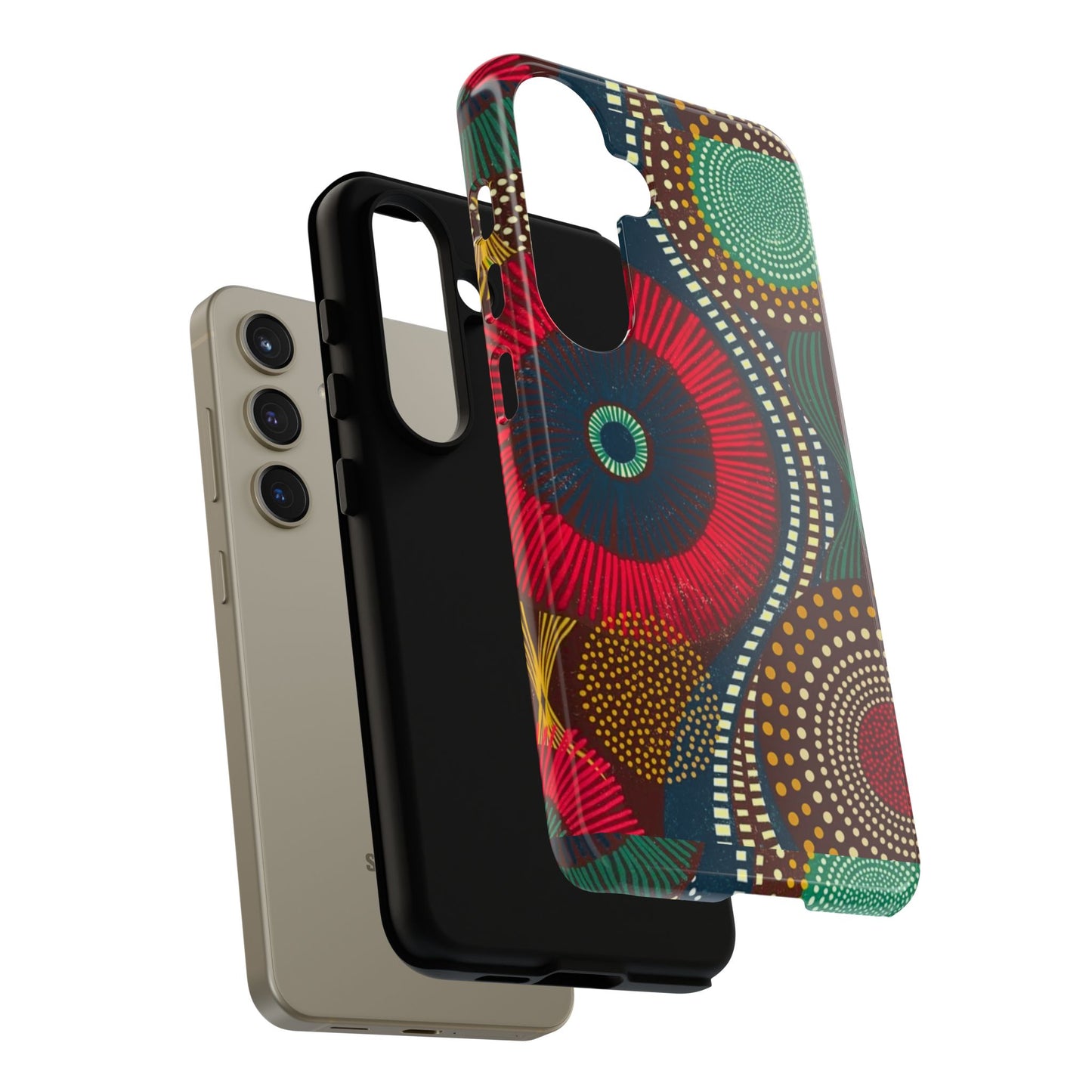 Ankara Pattern Phone Case, Stylish Mobile Cover, Unique Gift for Tech Lovers, Modern Design, Holiday Present