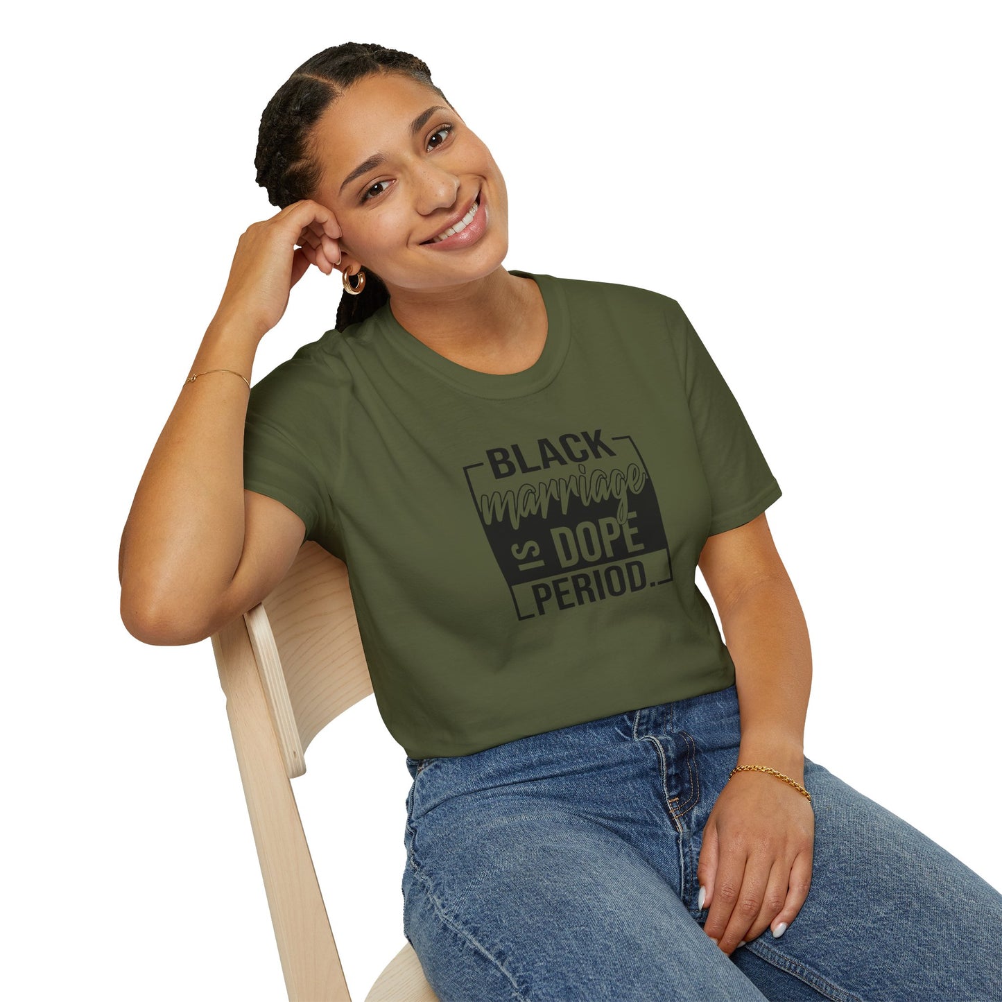 Black Marriage is Dope Unisex Softstyle T-Shirt
