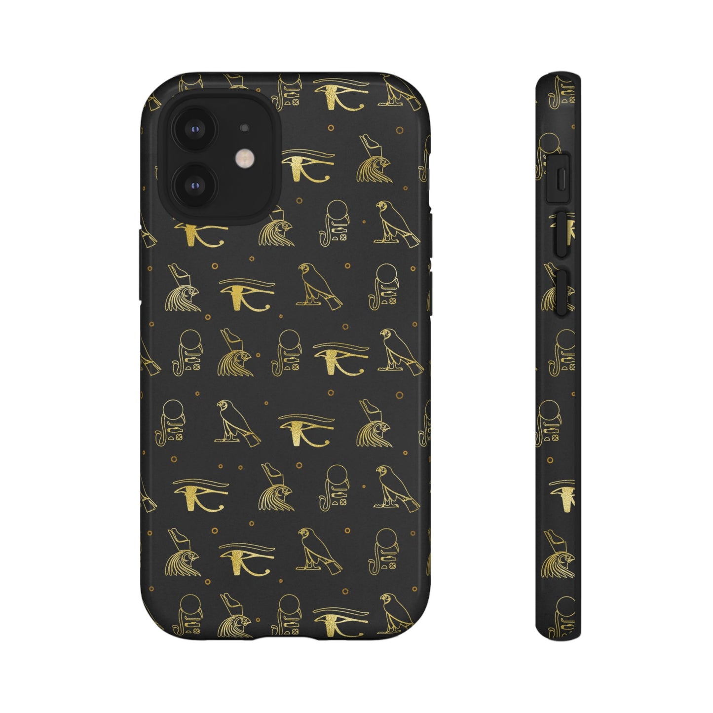 Black Gold Egyptian iPhone Tough Cases | Egyptian iPhone Case | Afrocentric iPhone Case