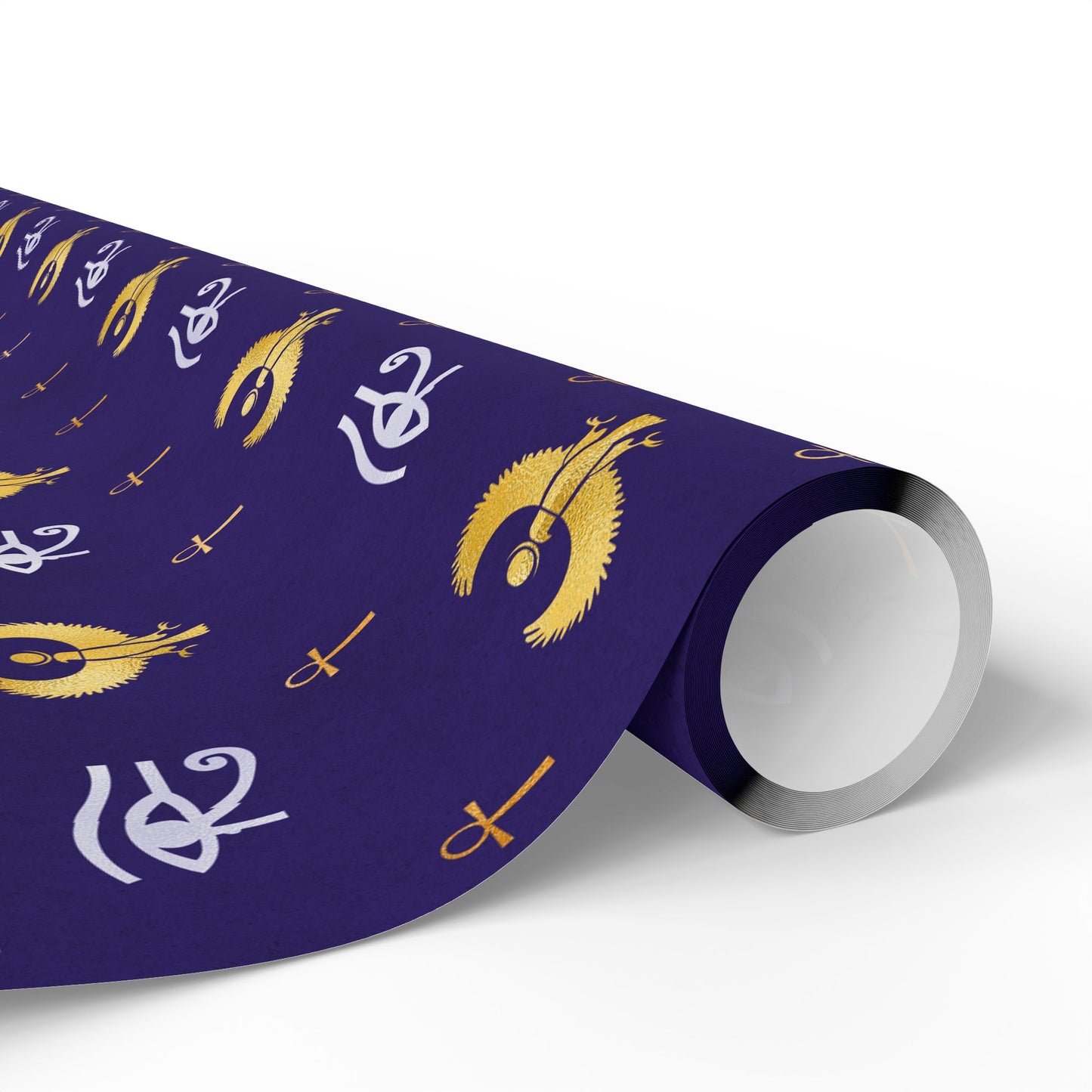 Blue Egyptian Wrapping Papers | Ankh Wrapping Paper | Afrocentric Wrapping Paper | Eye of Horus Craft Paper