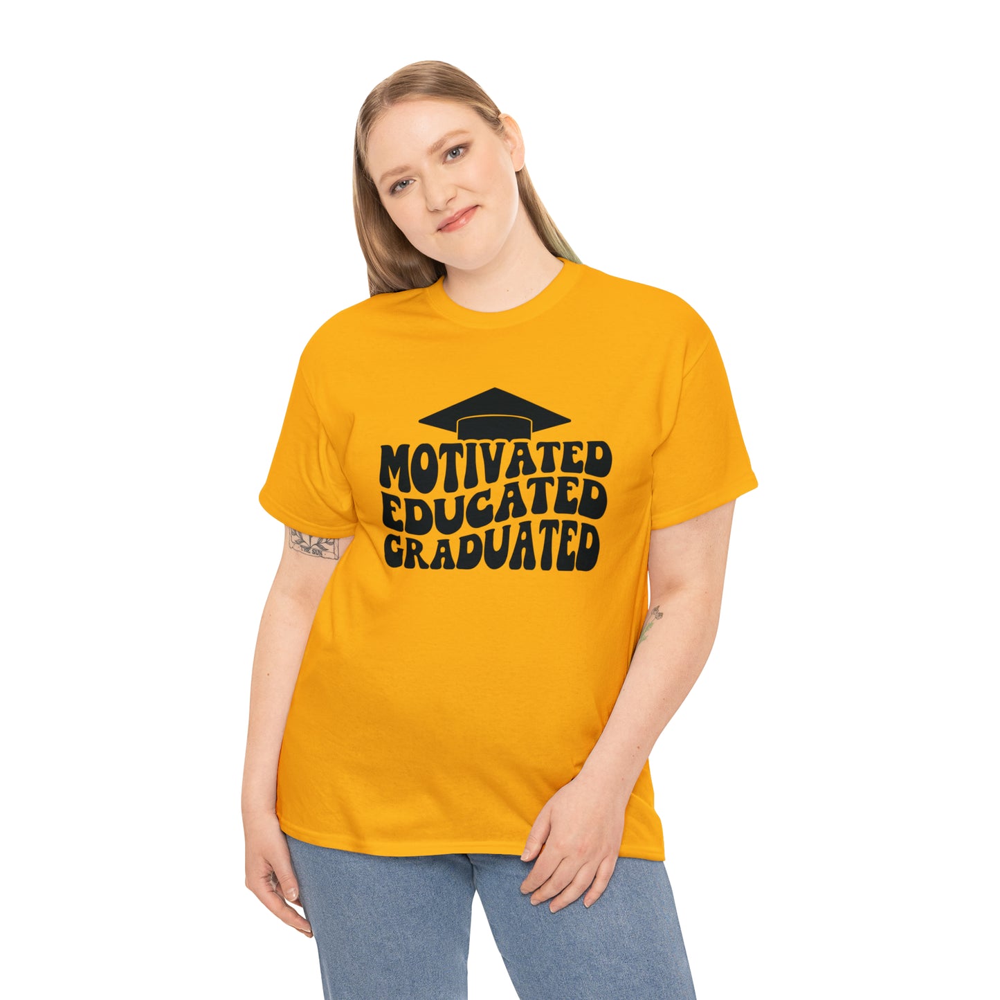 Motivated..Educated..Graduated Cotton Tee