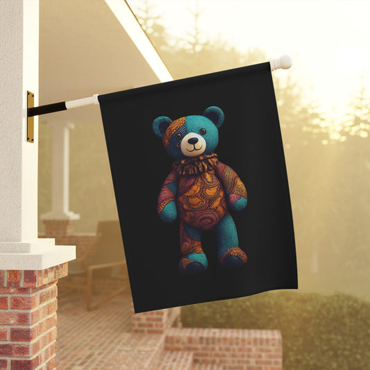 Ankara Bear Flag | House Banner | Black Gifts | Yard Gifts | Yard Flag