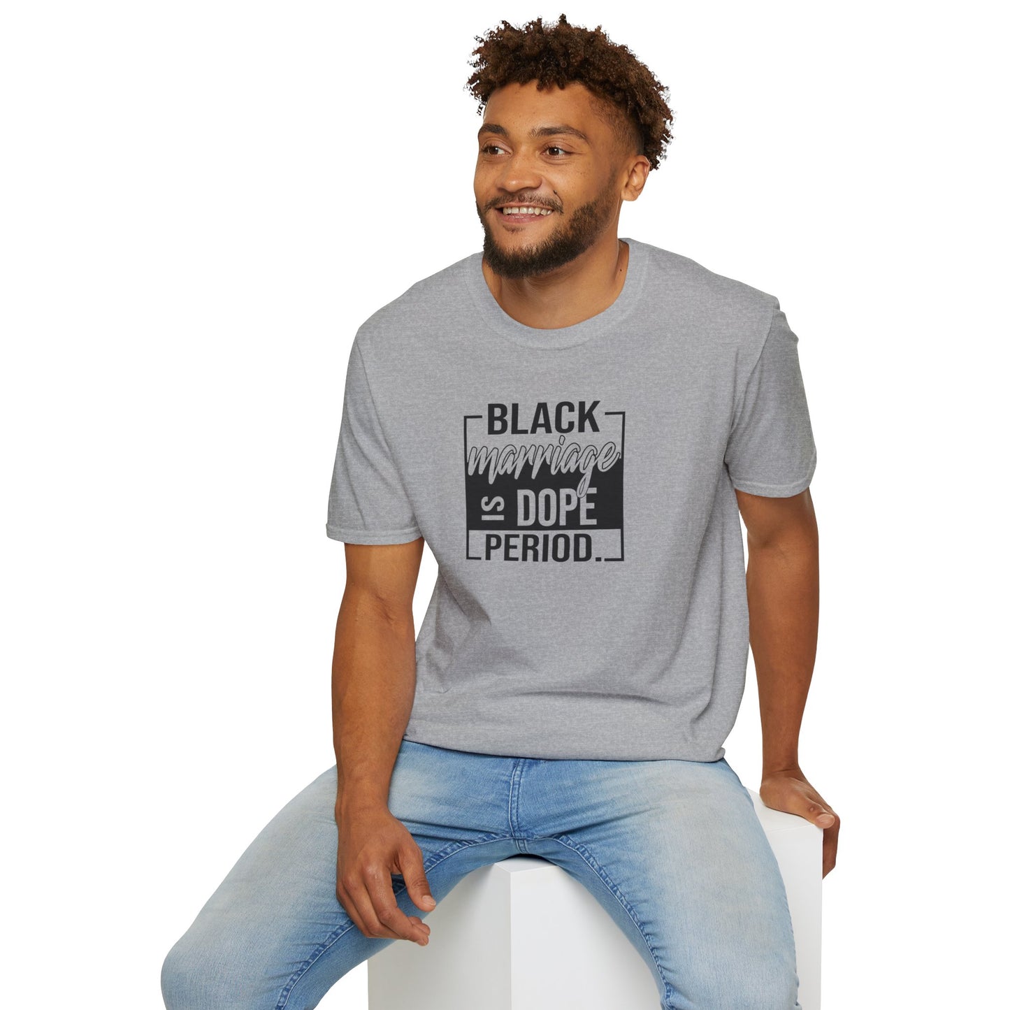 Black Marriage is Dope Unisex Softstyle T-Shirt