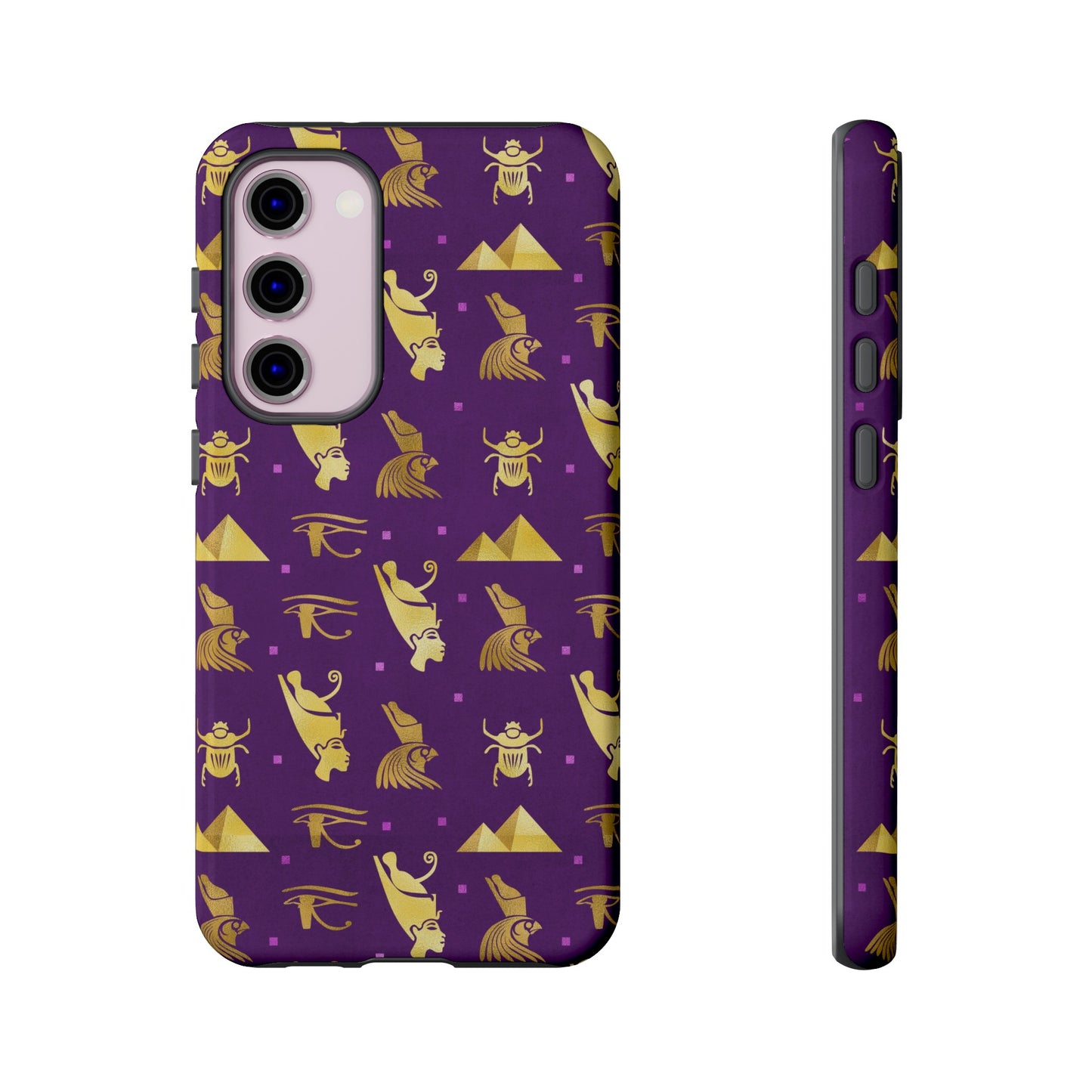 Purple and Gold Egyptian Samsung Tough Cases | African Samsung Case | Afrocentric Samsung Case | Egyptian Samsung Case