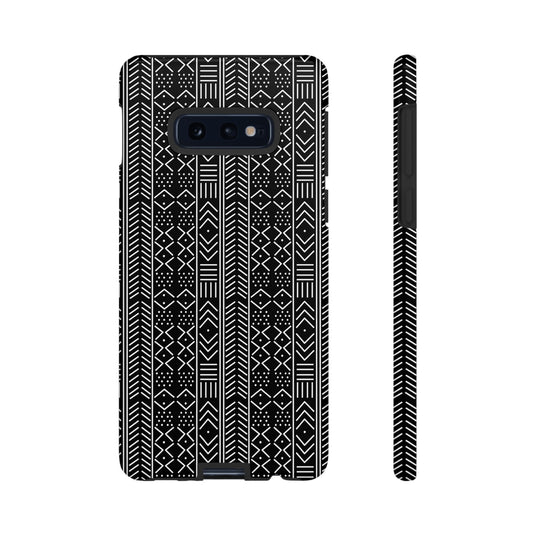 Black & White Mudcloth Samsung Tough Cases | African Samsung Case | Afrocentric Samsung Case