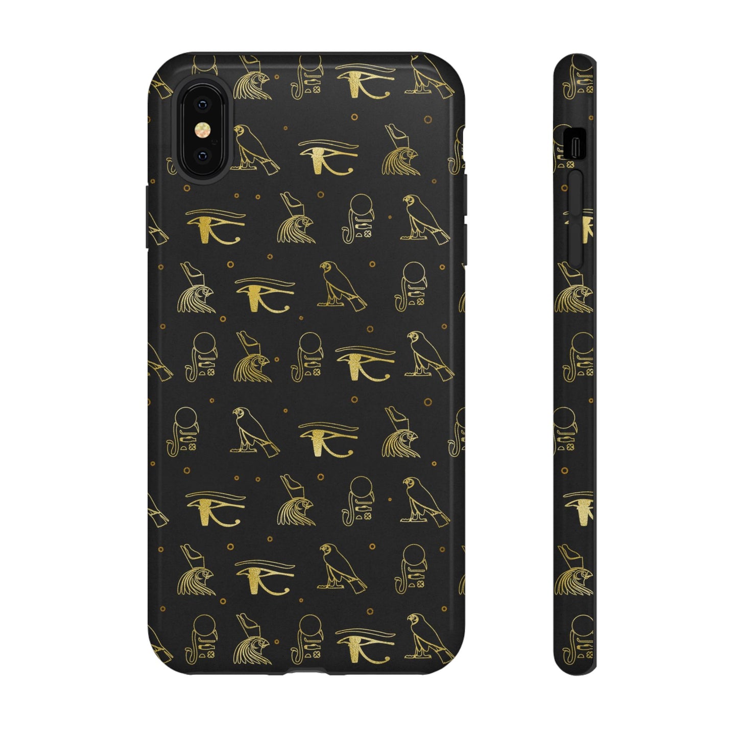 Black Gold Egyptian iPhone Tough Cases | Egyptian iPhone Case | Afrocentric iPhone Case