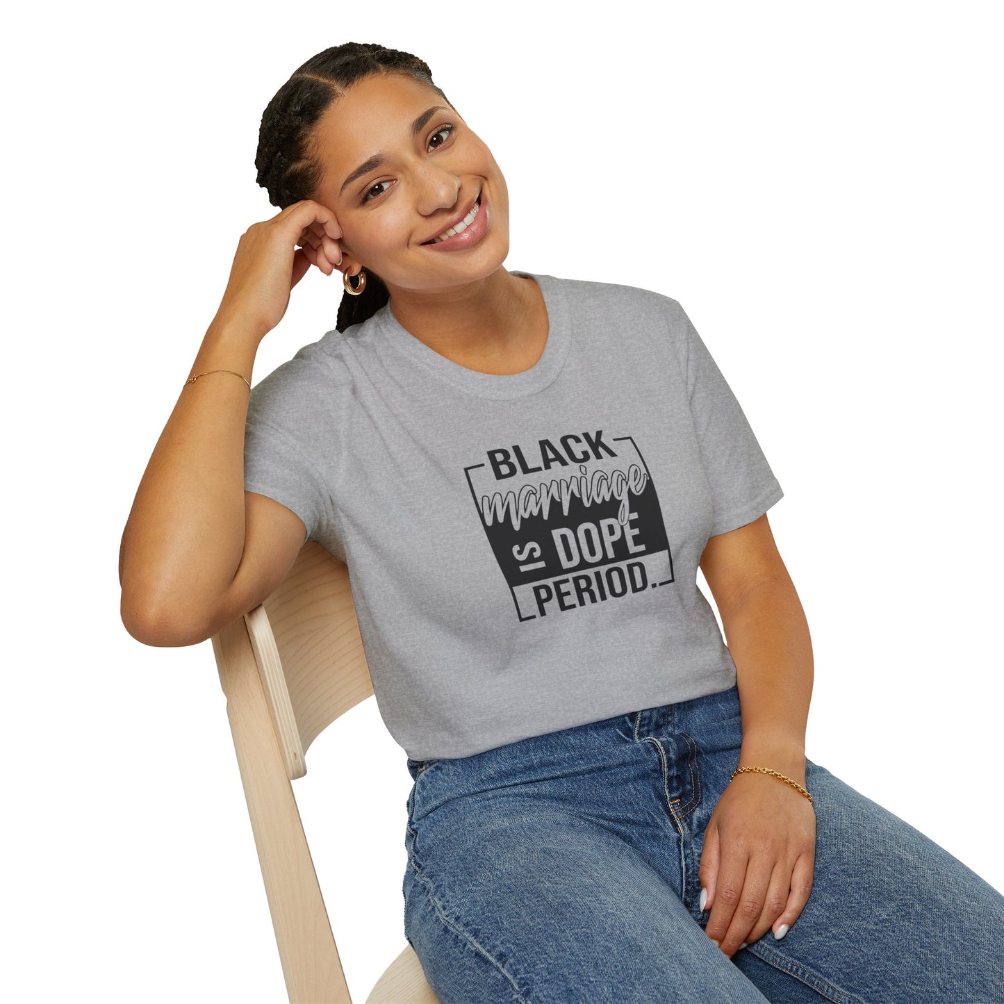 Black Marriage is Dope Unisex Softstyle T-Shirt