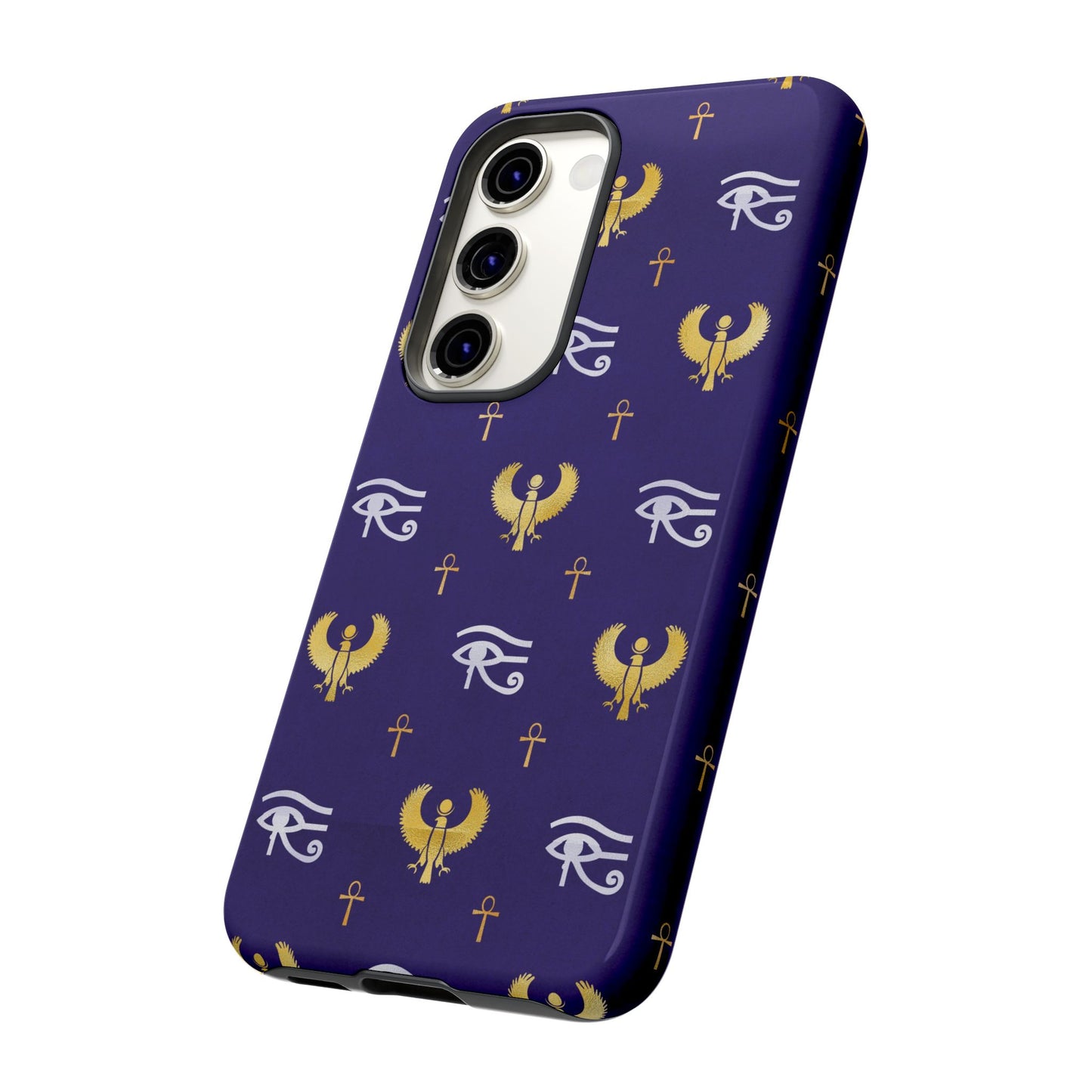 Blue Gold Egyptian Samsung Tough Cases | African Samsung Case | Afrocentric Samsung Case | Egyptian Samsung Case