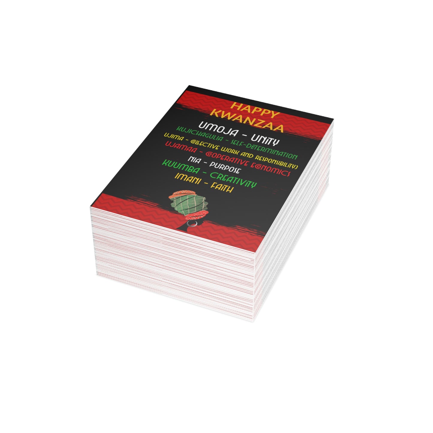 Kwanzaa Greeting Cards (1, 10, 30, and 50pcs)