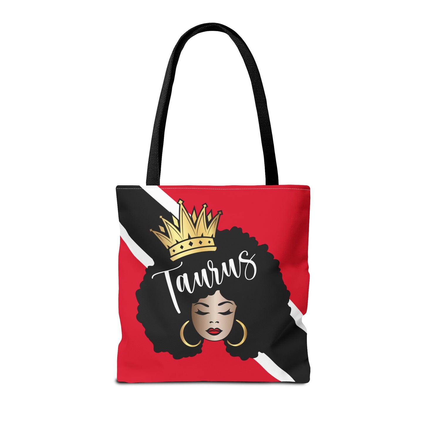 Trinidad Flag African American Woman Tote Bag | African Queen Bag | Black Girl Bag | Taurus  Bag