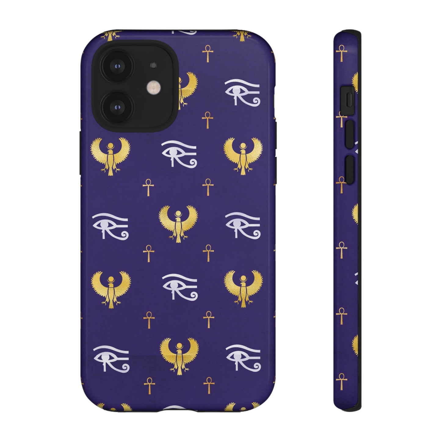 Blue Gold Egyptian iPhone Tough Cases | Egyptian iPhone Case | Afrocentric iPhone Case