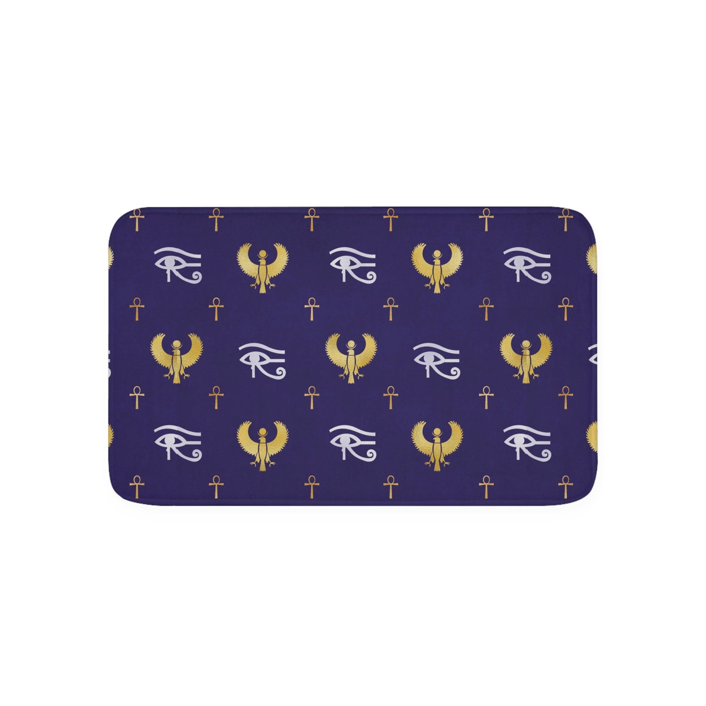 Blue Egyptian Memory Foam Bath Mat