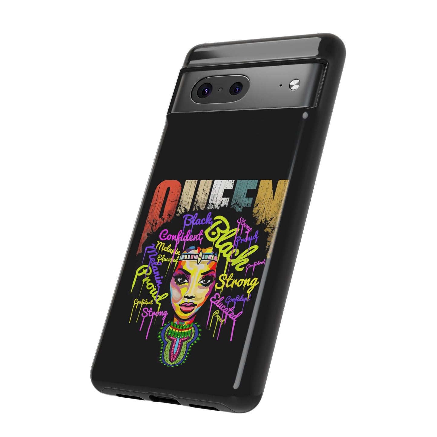 Black Queen Google Pixel Tough Cases | African Google Pixel Case | Afrocentric Google Pixel Case