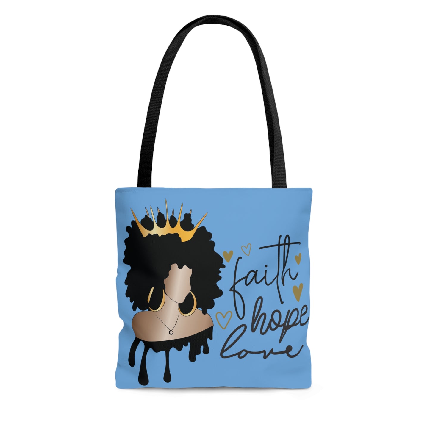 Columbia Blue Faith...Hope...Love Tote Bag (Add Your Name!)