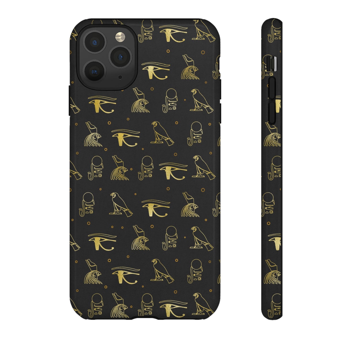 Black Gold Egyptian iPhone Tough Cases | Egyptian iPhone Case | Afrocentric iPhone Case