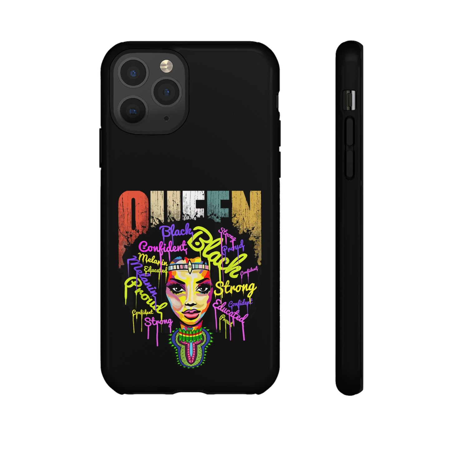 iPhone Black Queen Tough Cases | Ankara iPhone Case | Afrocentric iPhone Case