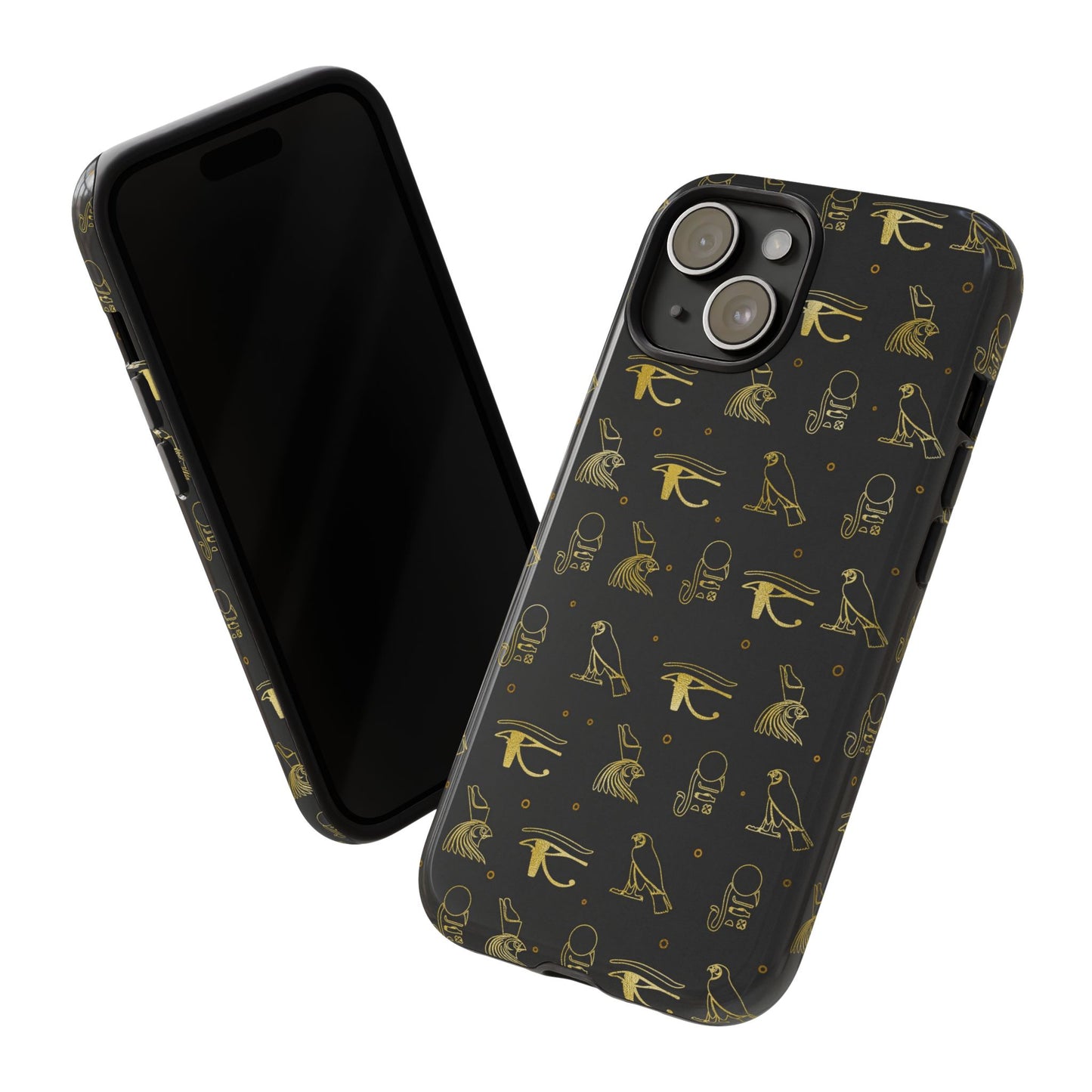 Black Gold Egyptian iPhone Tough Cases | Egyptian iPhone Case | Afrocentric iPhone Case