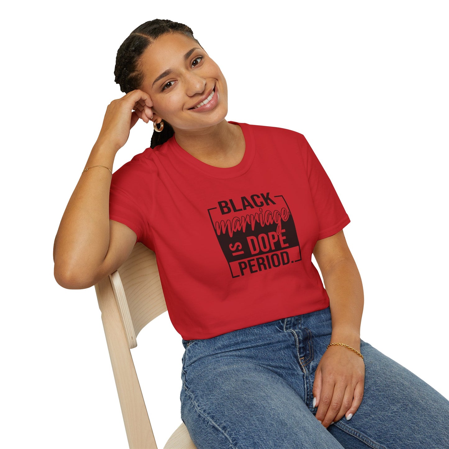 Black Marriage is Dope Unisex Softstyle T-Shirt