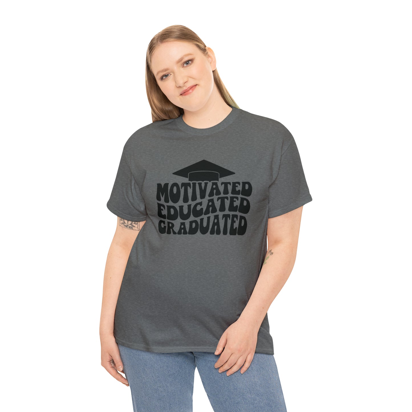 Motivated..Educated..Graduated Cotton Tee