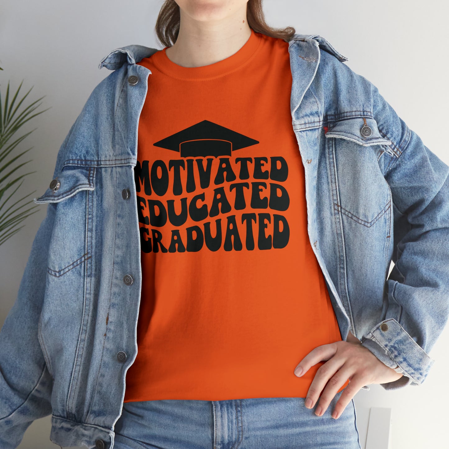 Motivated..Educated..Graduated Cotton Tee