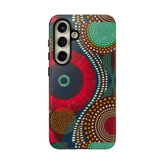 Ankara Pattern Phone Case, Stylish Mobile Cover, Unique Gift for Tech Lovers, Modern Design, Holiday Present