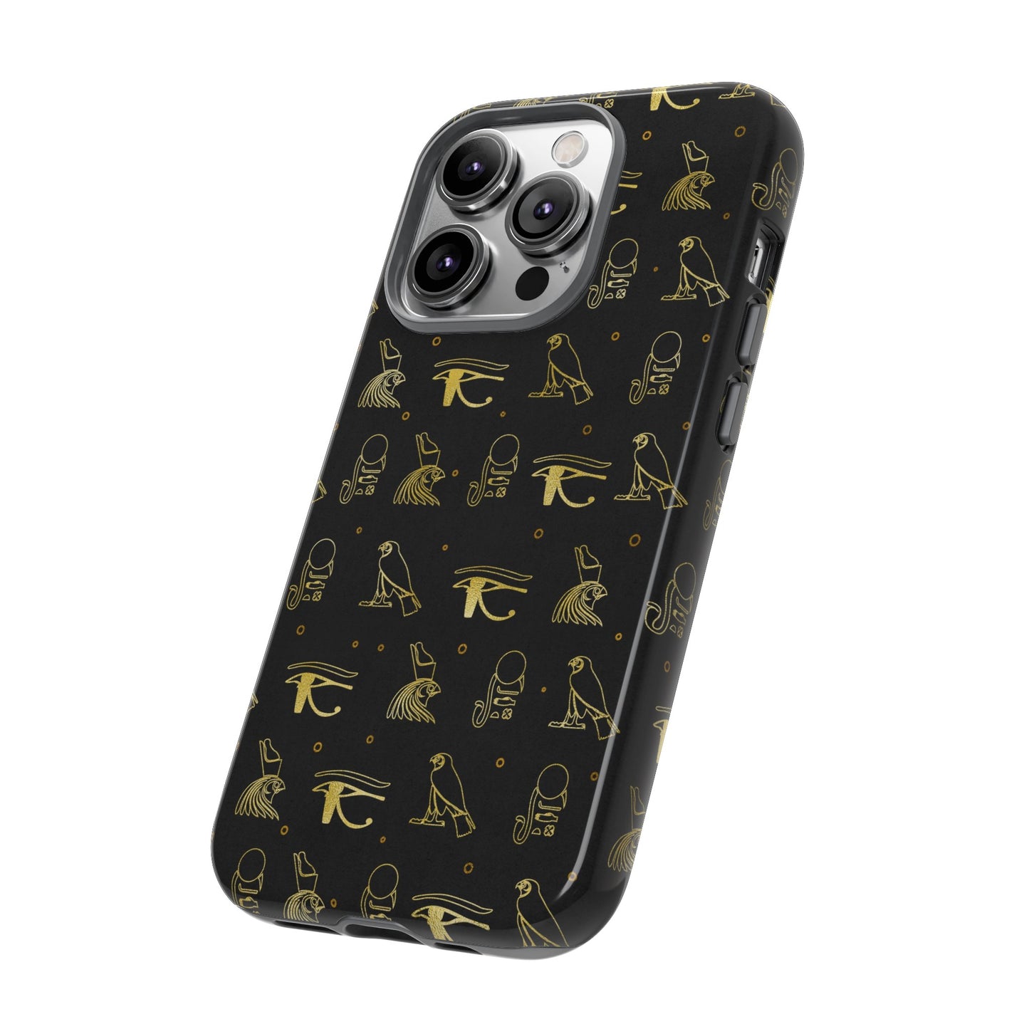Black Gold Egyptian iPhone Tough Cases | Egyptian iPhone Case | Afrocentric iPhone Case