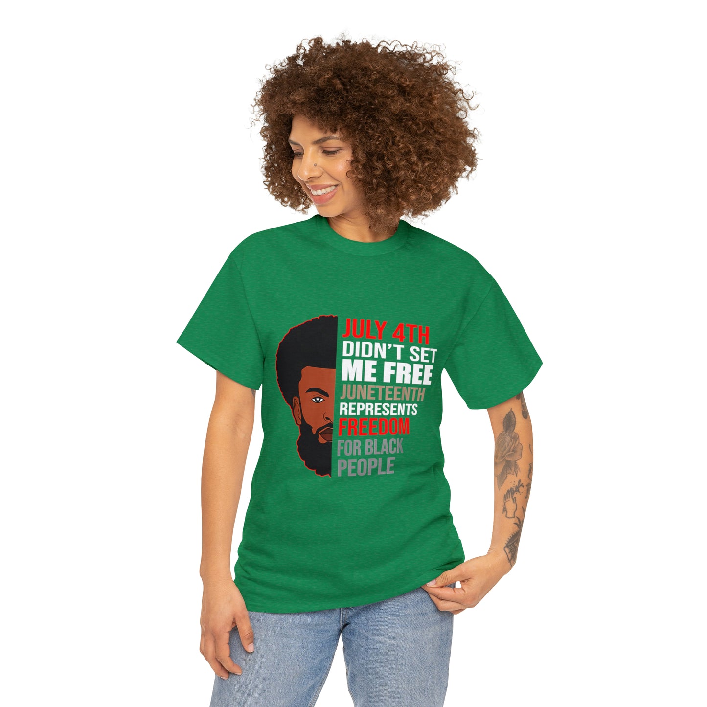 Juneteenth/ July 4th Cotton Tee
