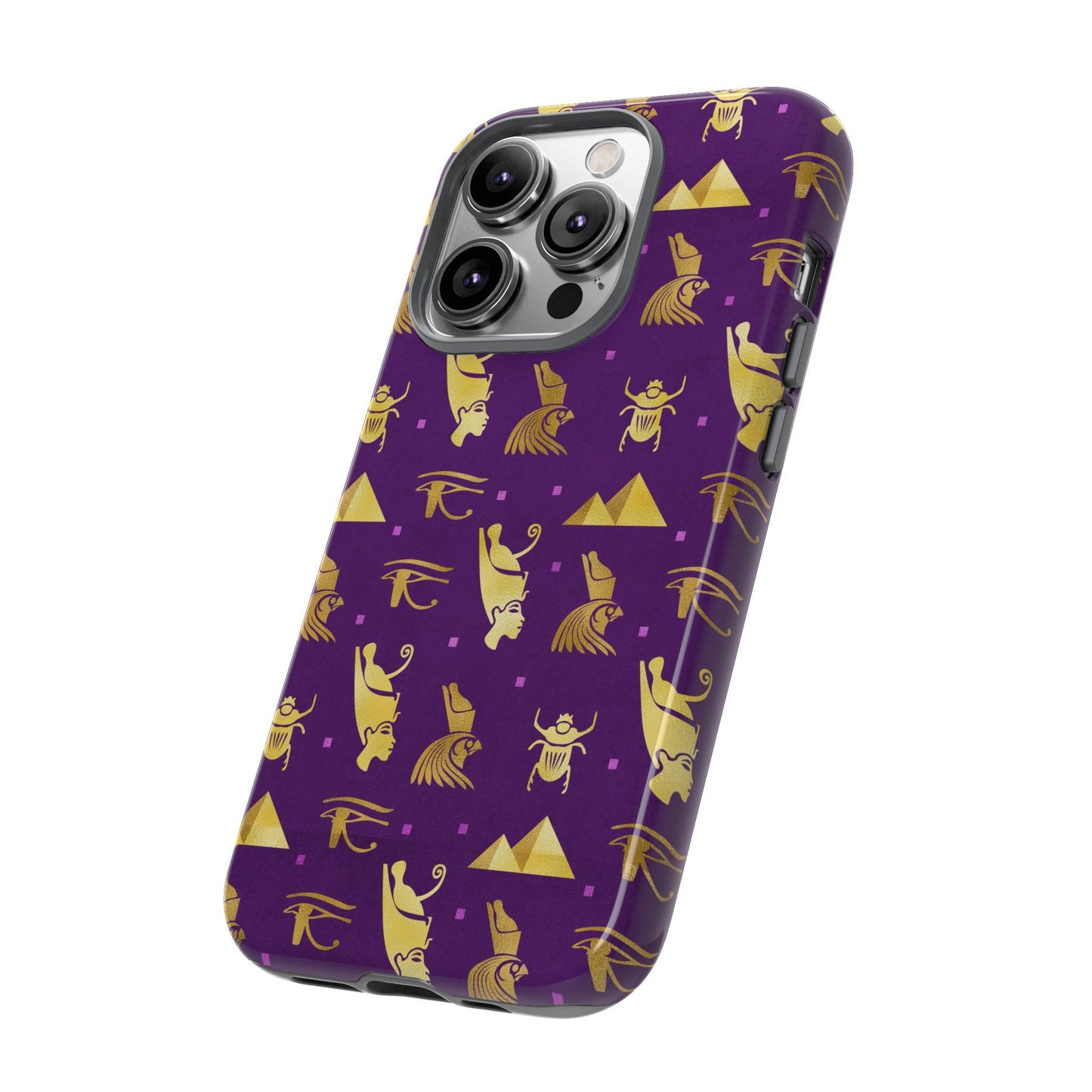 Purple and Gold Egyptian iPhone Tough Cases | Egyptian iPhone Case | Afrocentric iPhone Case