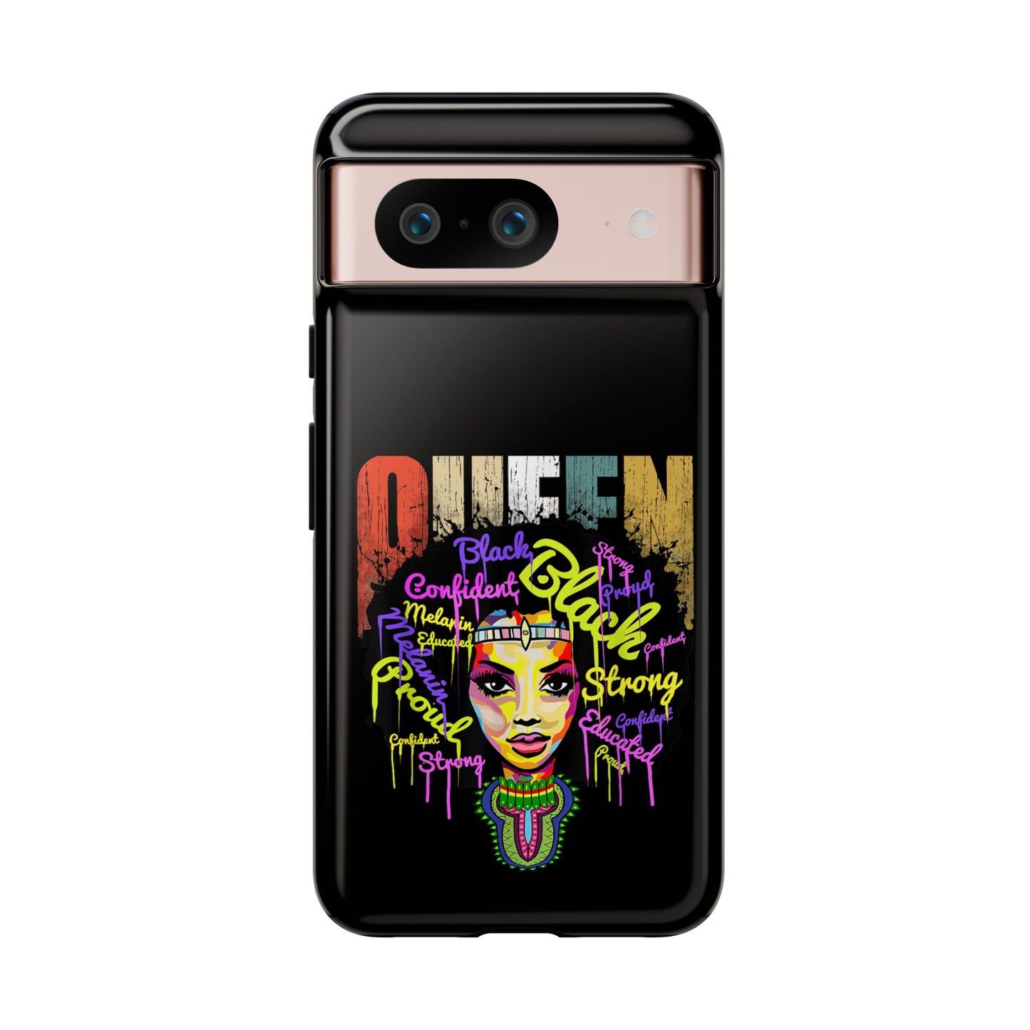 Black Queen Google Pixel Tough Cases | African Google Pixel Case | Afrocentric Google Pixel Case