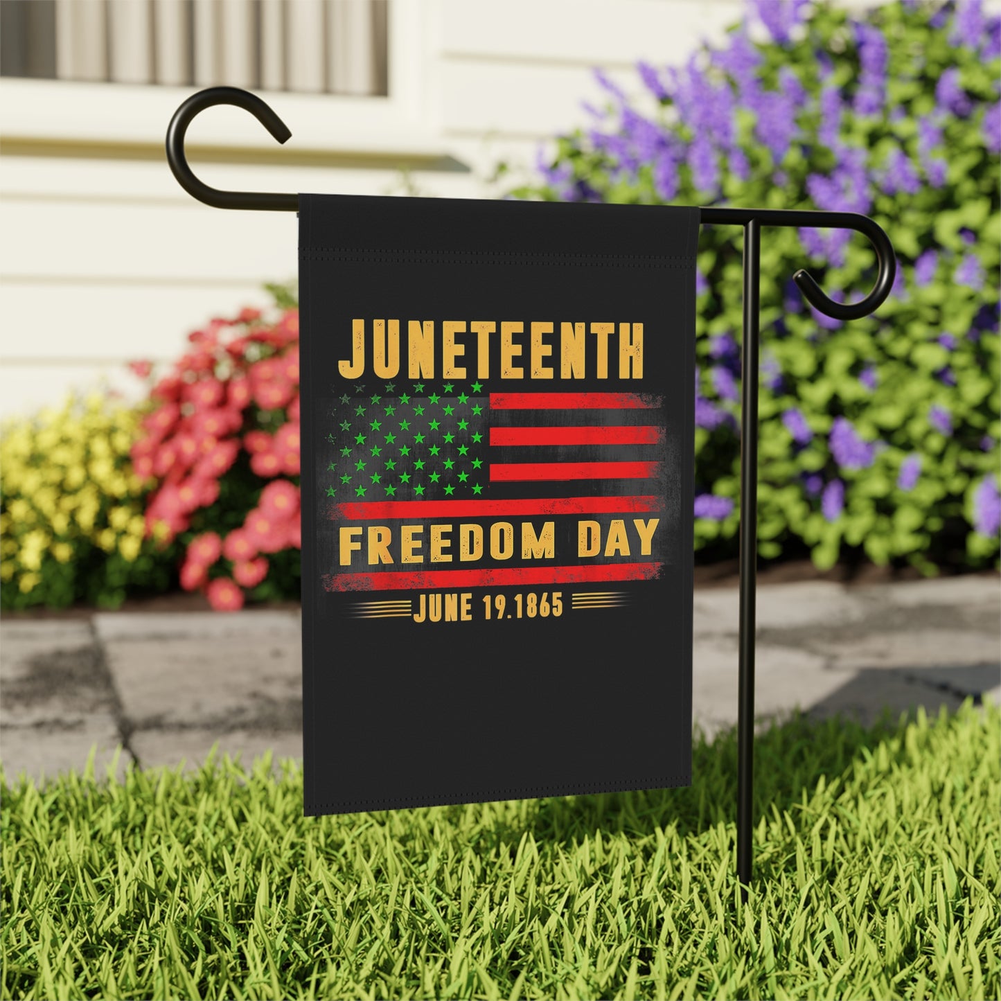 Juneteenth Freedom Day Garden & House Banner