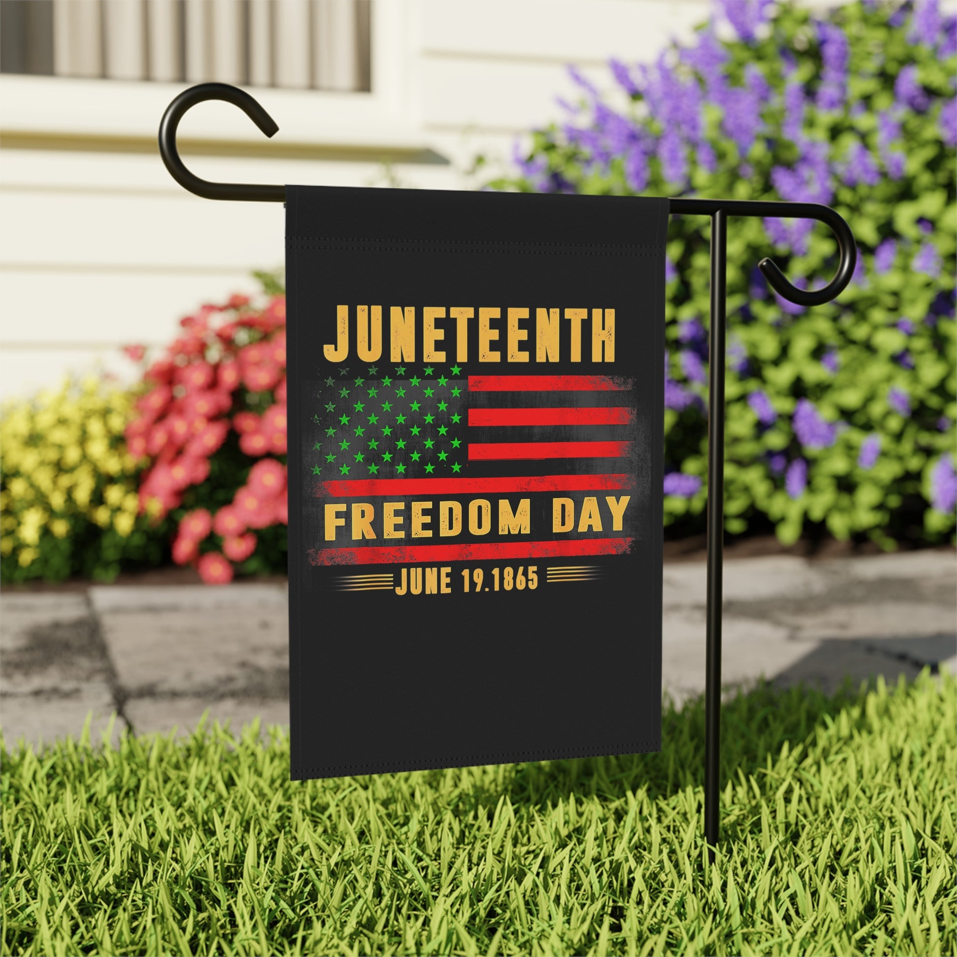 Juneteenth Freedom Day Garden & House Banner