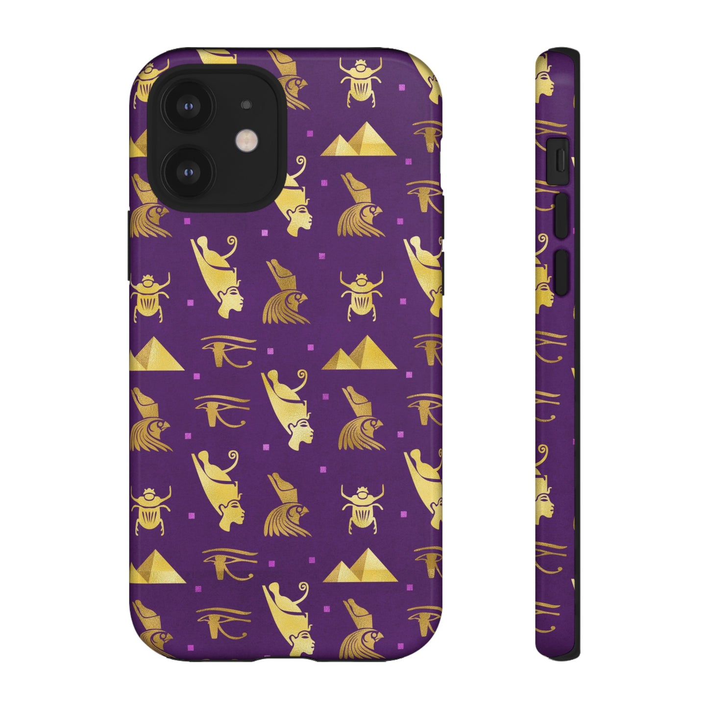 Purple and Gold Egyptian iPhone Tough Cases | Egyptian iPhone Case | Afrocentric iPhone Case