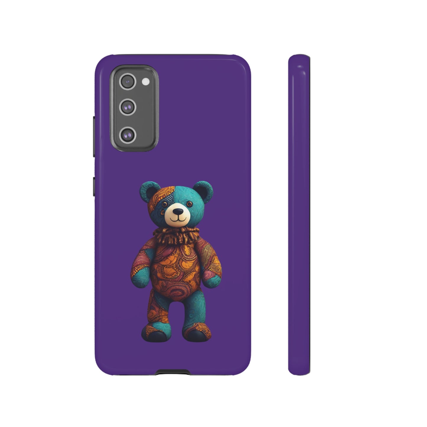 Purple and Blue Bear Samsung Tough Cases | African Samsung Case | Afrocentric Samsung Case