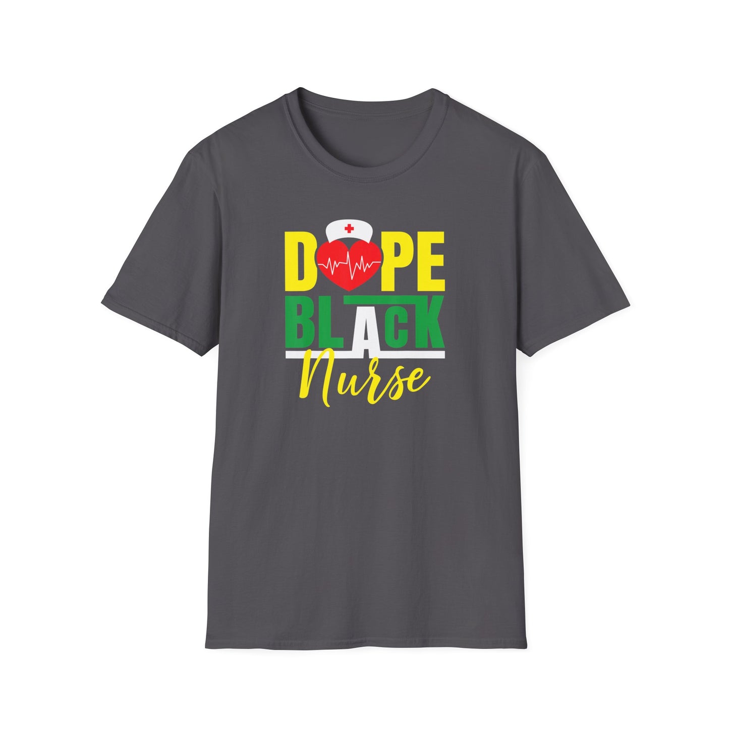 Dope Black Nurse Unisex Softstyle T-Shirt