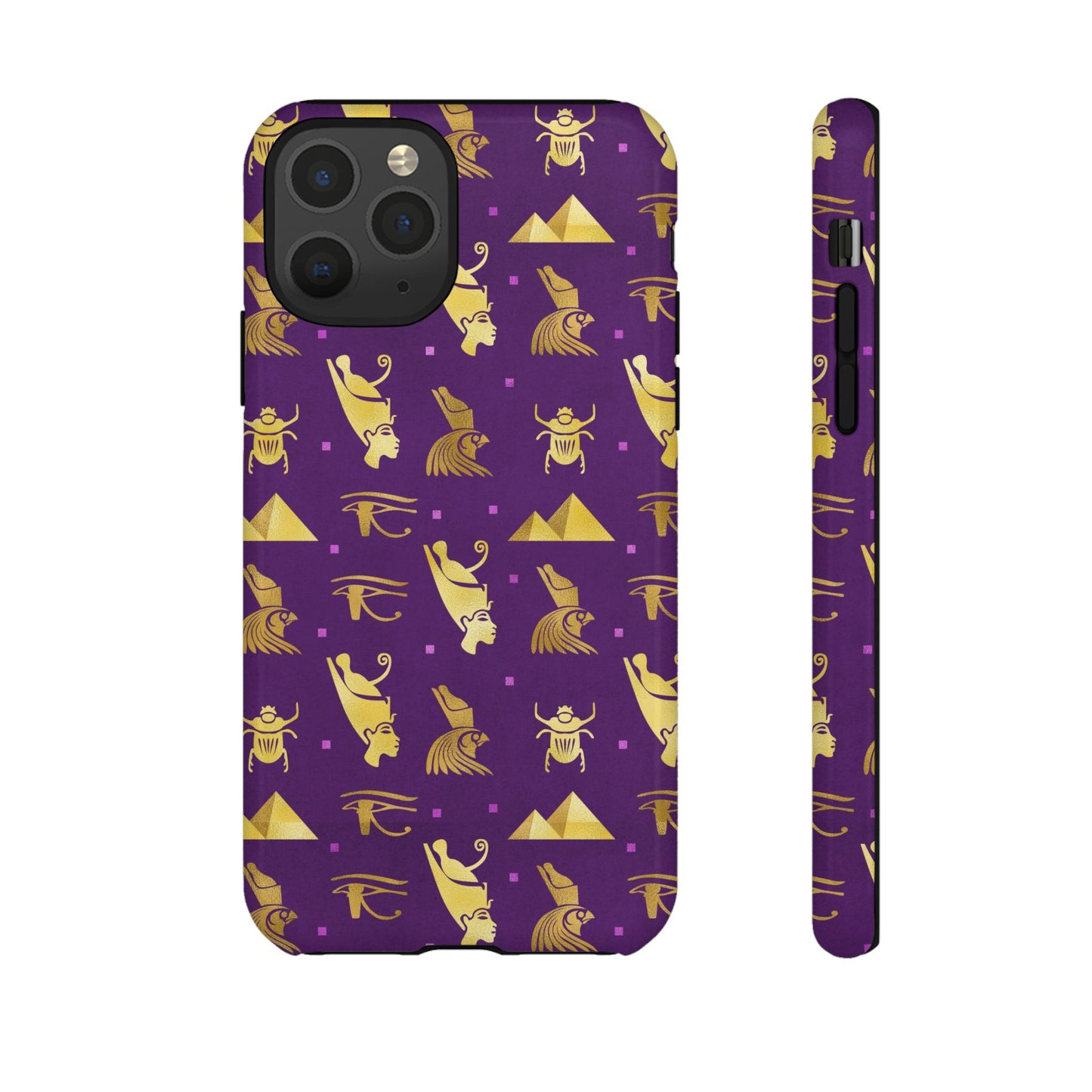 Purple and Gold Egyptian iPhone Tough Cases | Egyptian iPhone Case | Afrocentric iPhone Case