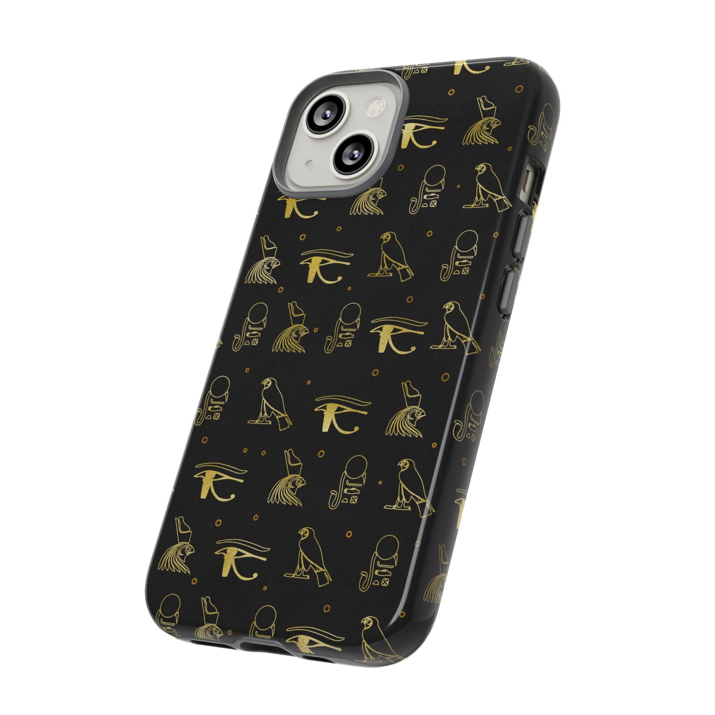 Black Gold Egyptian iPhone Tough Cases | Egyptian iPhone Case | Afrocentric iPhone Case