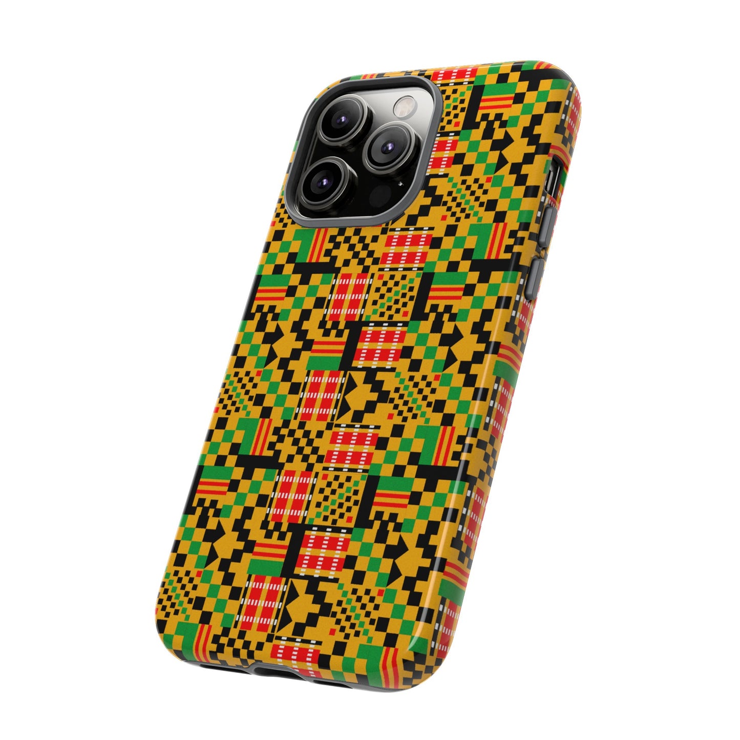 Kente Pattern iPhone Tough Cases | African iPhone Case | Afrocentric iPhone Case