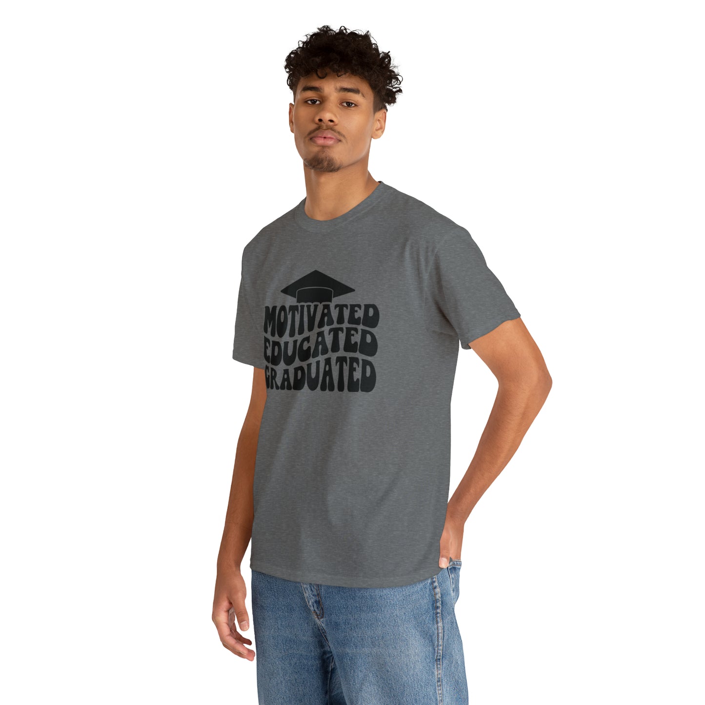 Motivated..Educated..Graduated Cotton Tee